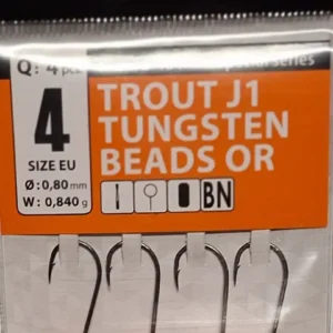 Gurza Tungsten Jighaken J1 Gr. 4/0,84g