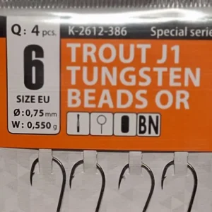 Gurza Tungsten Jighaken J1 Gr. 6/0,55g