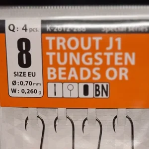 Gurza Tungsten Jighaken J1 Gr. 8/0,26g