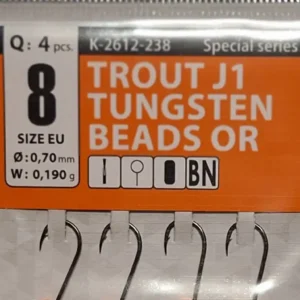 Gurza Tungsten Jighaken J1 Gr. 8/0,19g
